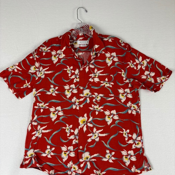 Urban Outfitters Other - Urban Outfitters, Vintage, Red, Hawaiian Shirt, Size M,